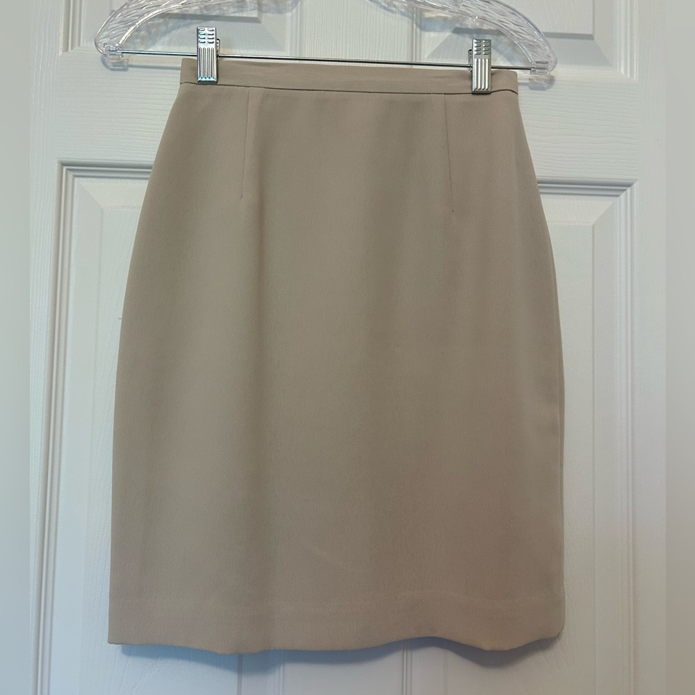 Vintage Tan Pencil Skirt for Work